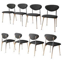 Set of Eight Gazelle Dining Chairs by Shelby Williams