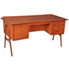 Danish Modern Teak Desk by Svend Madsen