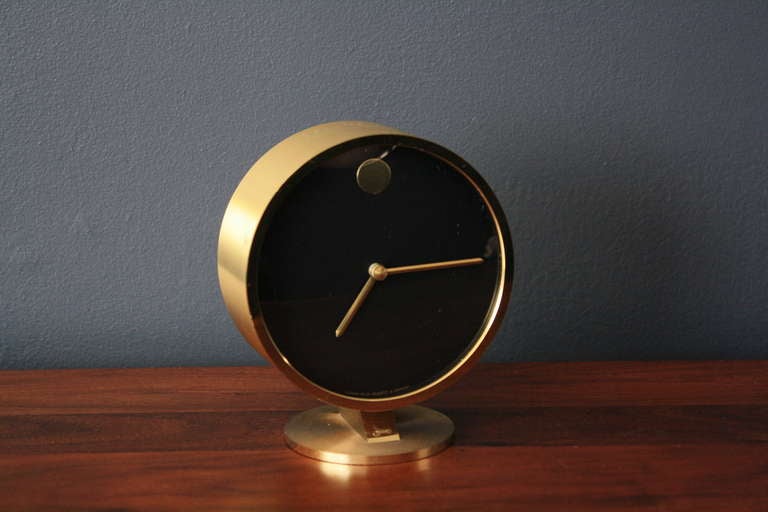 Metal Vintage Mid-Century George Nelson Desk Clock