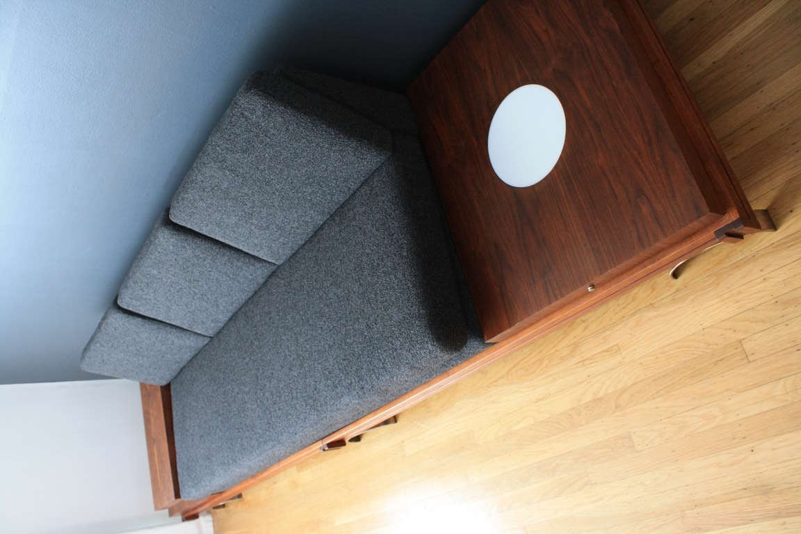 Mid-Century Modern Platform Sofa by Martin Borenstein In Good Condition In San Francisco, CA
