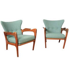 Pair of Mid-Century Modern Lounge Chairs by Adrian Pearsall