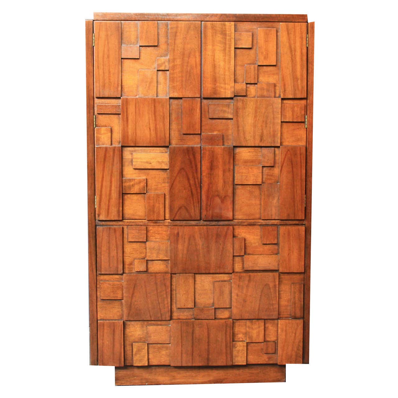 Tall Vintage Mid-Century Cubist Dresser/Chest by Lane at 1stDibs
