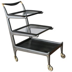 Vintage Mid-Century Bar Cart by Cesare Lacca