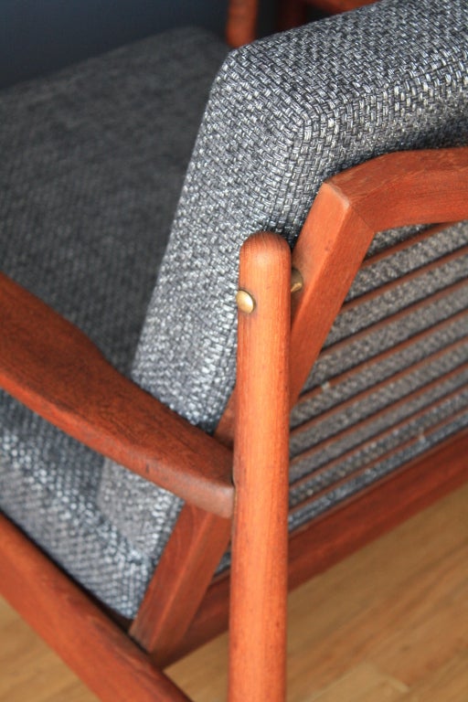 Pair of Danish Modern Grete Jalk Lounge Chairs 2