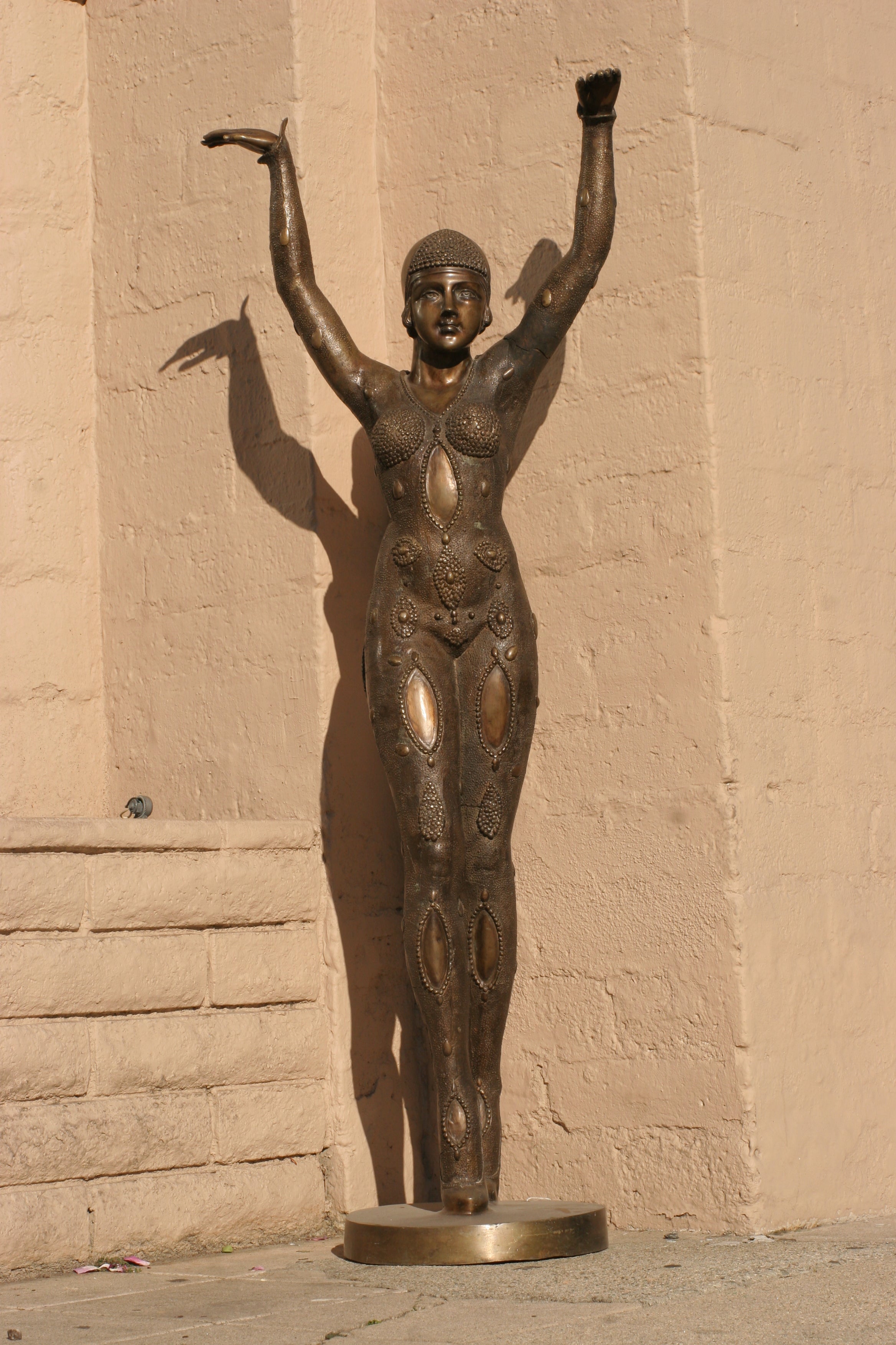 Art Deco Style Dancer Statue in Bronze after Demetre Chiparus
