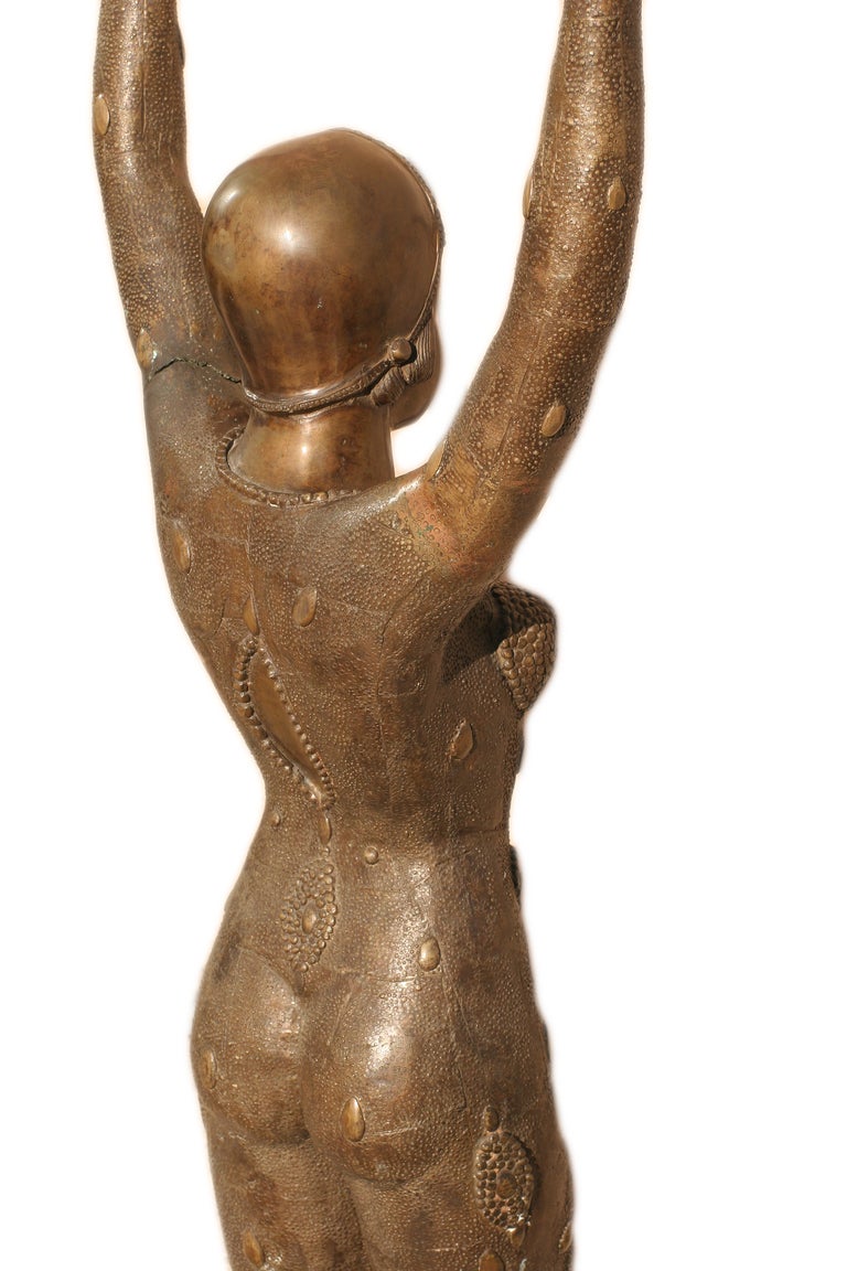 Art Deco Style Dancer Statue in Bronze after Demetre Chiparus 1