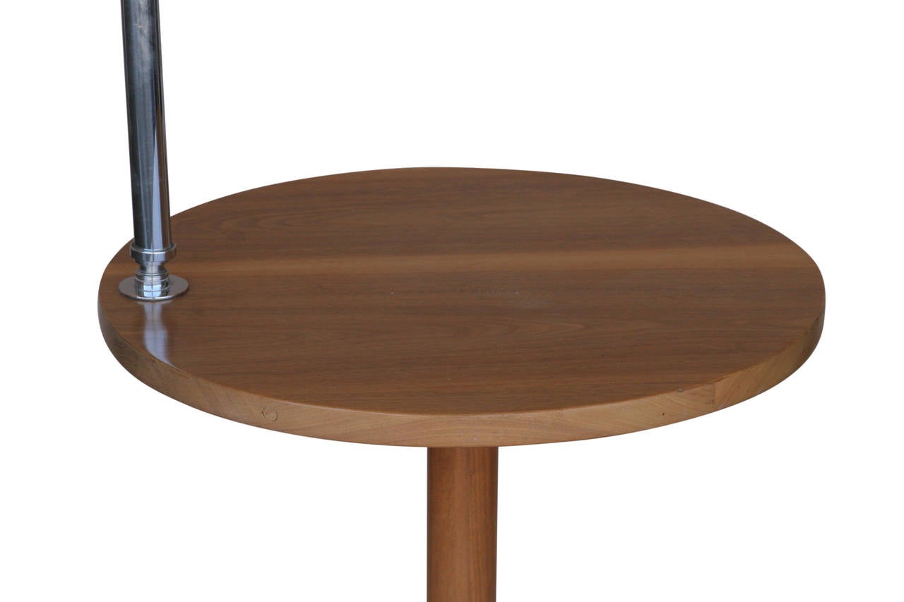 Circa 1930 Streamline Side Table Floor Lamp at 1stdibs