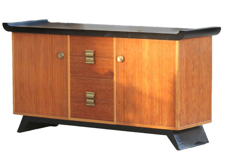 Mid-Century Modern Paul Frankl Combed Wood Buffet or Credenza for Brown Saltman **Saturday Sale **