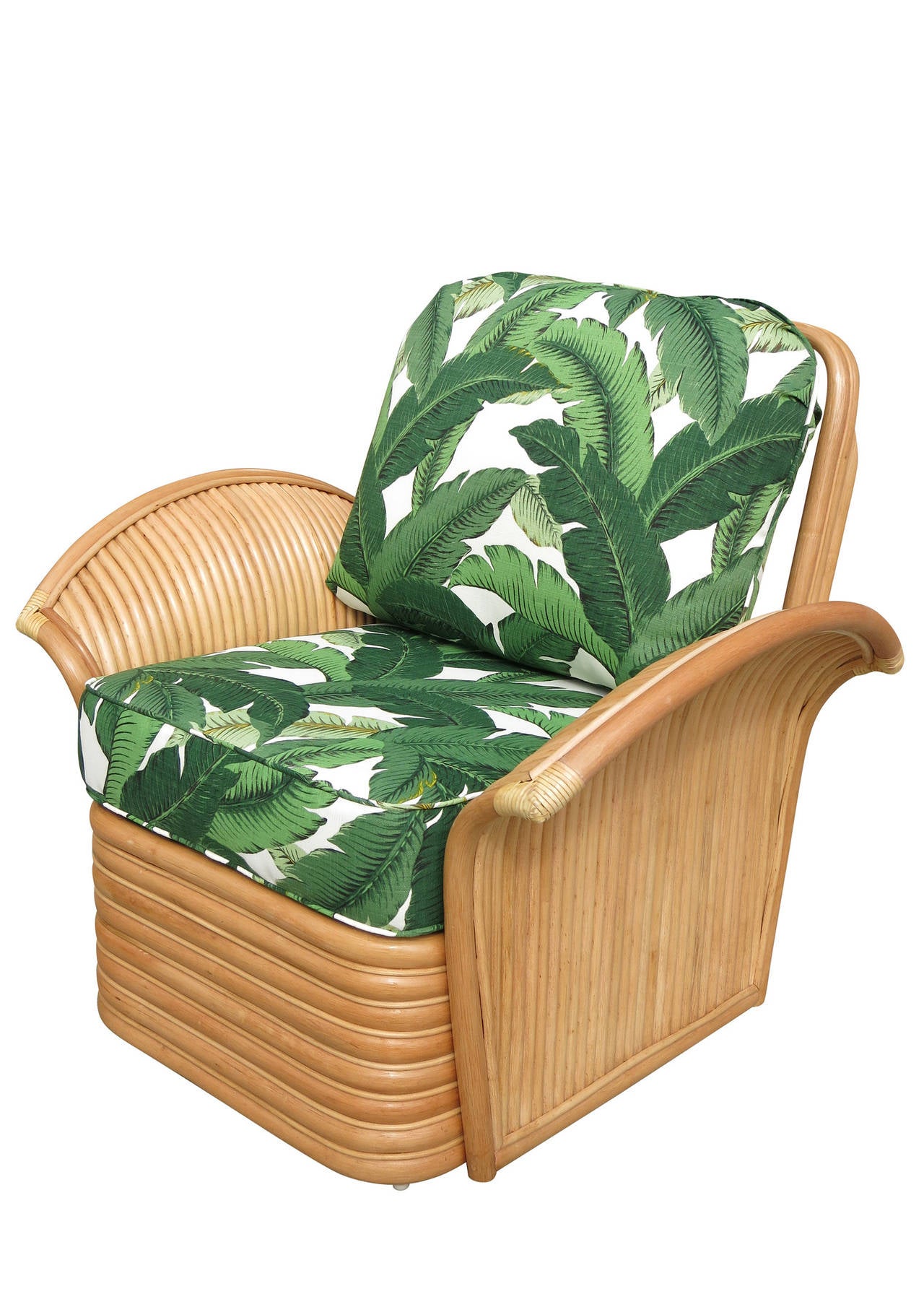 rattan lounge chair with ottoman