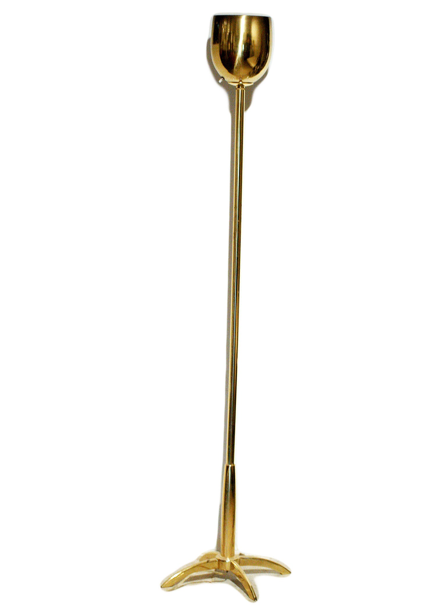 Tommi Parzinger Brass "Rocket" Torchiere Lamp for Stiffel