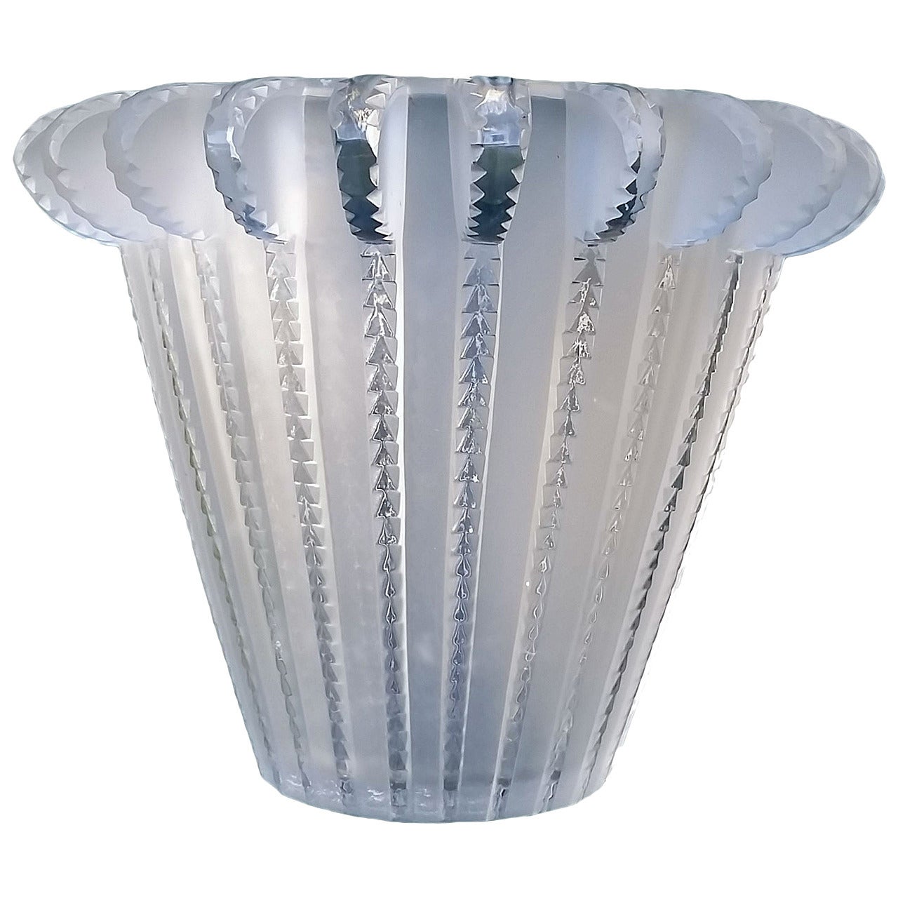 Rene Lalique "Royat" Trumpet Vase, circa 1933