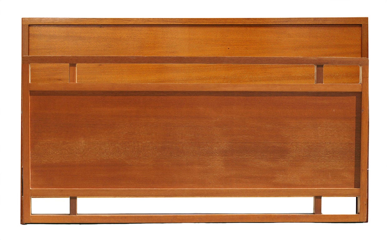 Paul Laszlo Full Sized Bed for Brown Saltman in Blond Mahogany