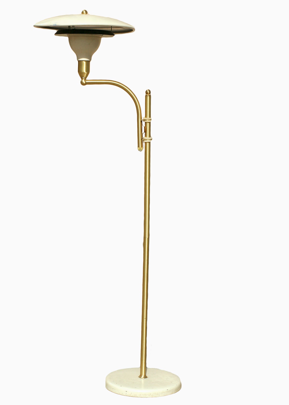 M.G. Wheeler Sight Light Brass Floor Lamp