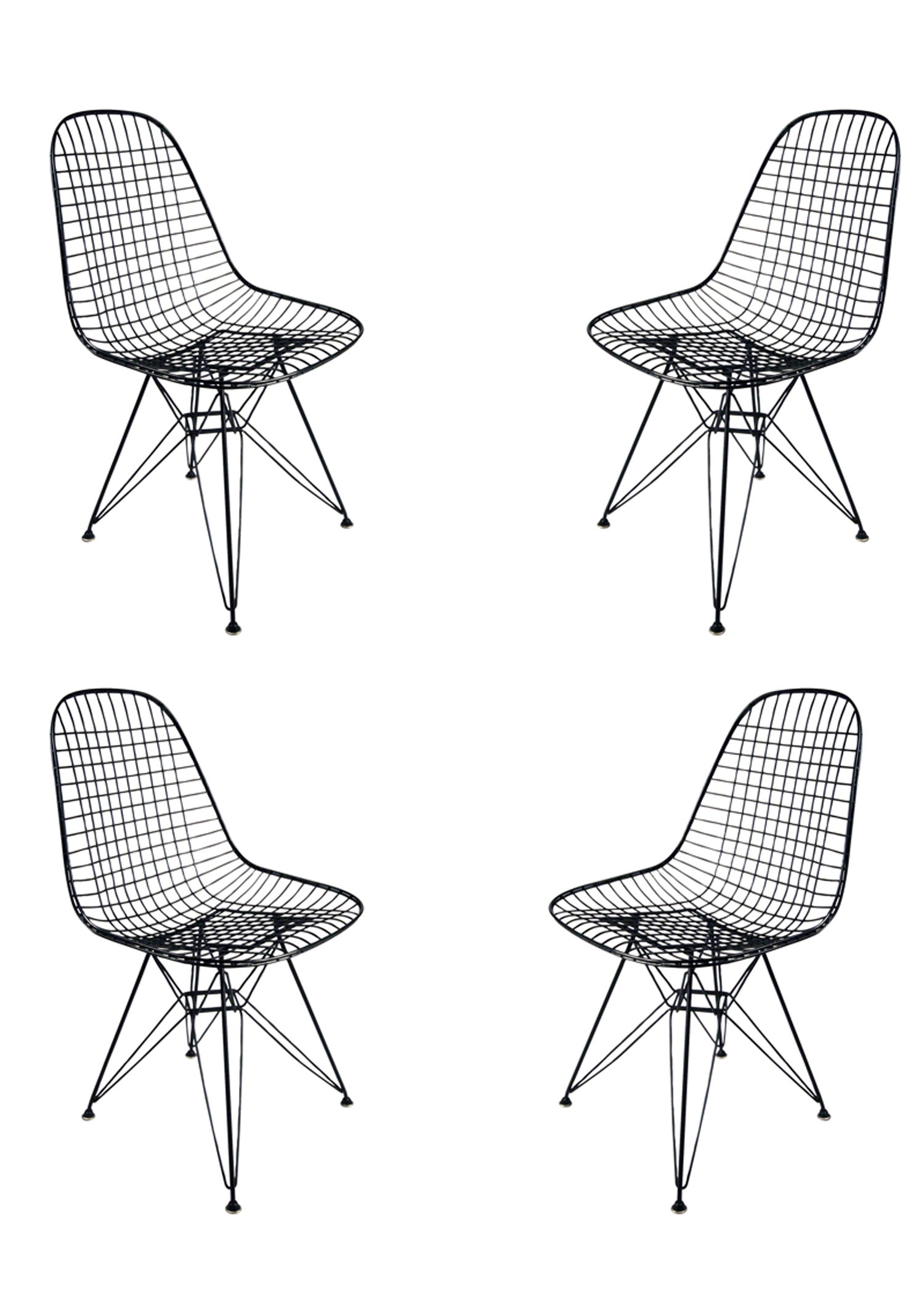 Eames DKR Wire Side Chair for Herman Miller, Set of Four