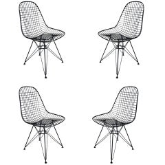 Eames DKR Wire Side Chair for Herman Miller, Set of Four