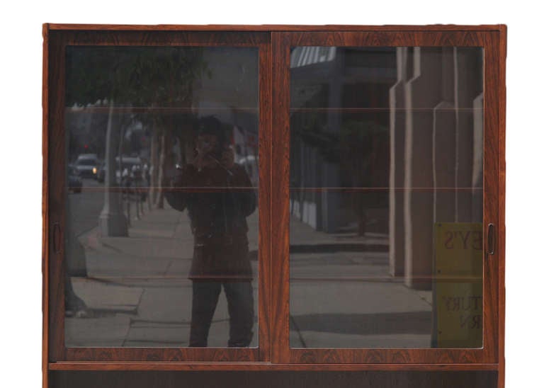Danish Rosewood Buffet with Hutch by Poul Hundevad
