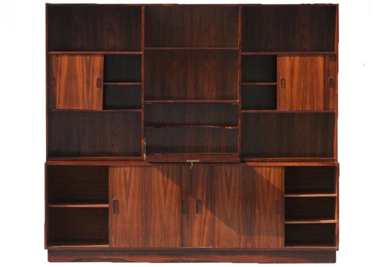 Danish Teak buffet / pull out writing desk by Poul Hundevad