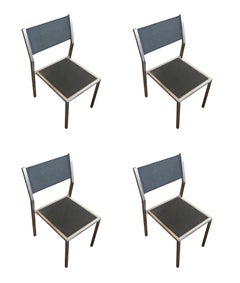Aluminum "Ozon" Side Chairs by Royal Botania, Set of Four