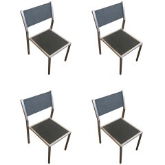 Aluminum "Ozon" Side Chairs by Royal Botania, Set of Four 10