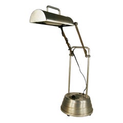 Used Sun Kraft Machine Age Desk Table Lamp with Timer