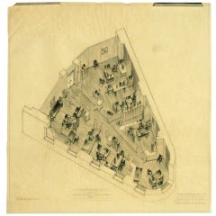 1952 General Offices Architectural Rendering Prepared by Rucker Fuller