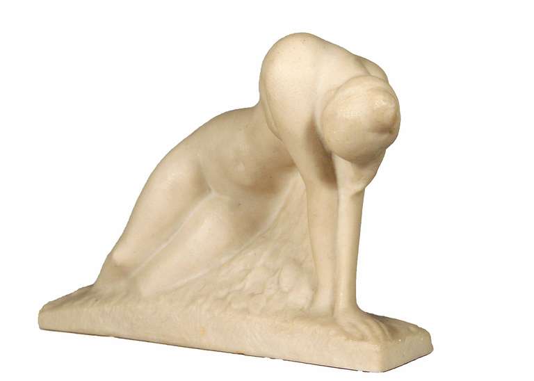 Dear Customer, I have marked many of my items for the 1stdibs Saturday Sale, take a look and save from 20% to 50% now. Take a look at all of these items; https://goo.gl/hNLz4x

Original Art Deco era cast marble stone composite statue "The