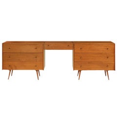 Retro Paul McCobb Pair of Dressers with Removable Cantilevered Vanity *Saturday Sale**
