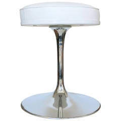 Tabouret "Tulipe" d'Eero Saarinen pour Knoll avec base chromée