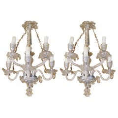 Pair of Waterford Crystal Comeragh Cut Crystal Wall Sconce