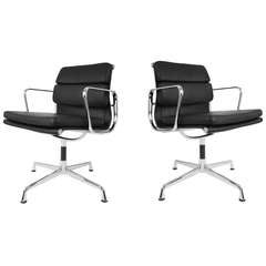 Vintage Eames Soft Pad Management Chairs for Herman Miller, Set of Two