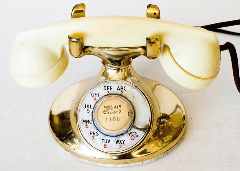 Art Deco Western Electric Gold Plated Telephone