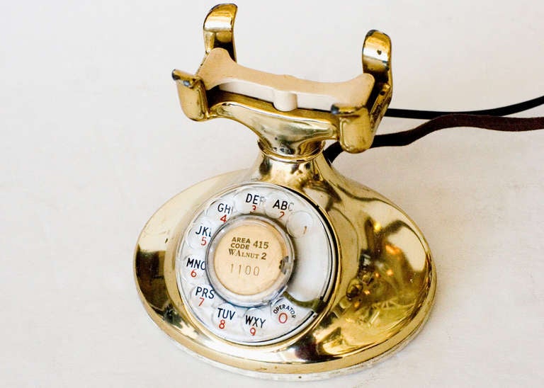 Bakelite Western Electric Gold Plated Telephone