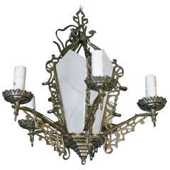 Chandelier with Geometric Details ** Saturday Sale ** 10