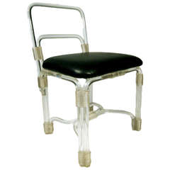 Elegant 1940s Lucite Side Chairs By Grosfeld House ** Saturday Sale** 7