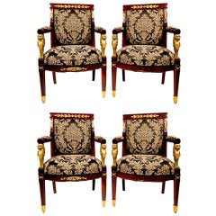 Set of Four Antique Regency Style Armchairs ** Saturday Sale**