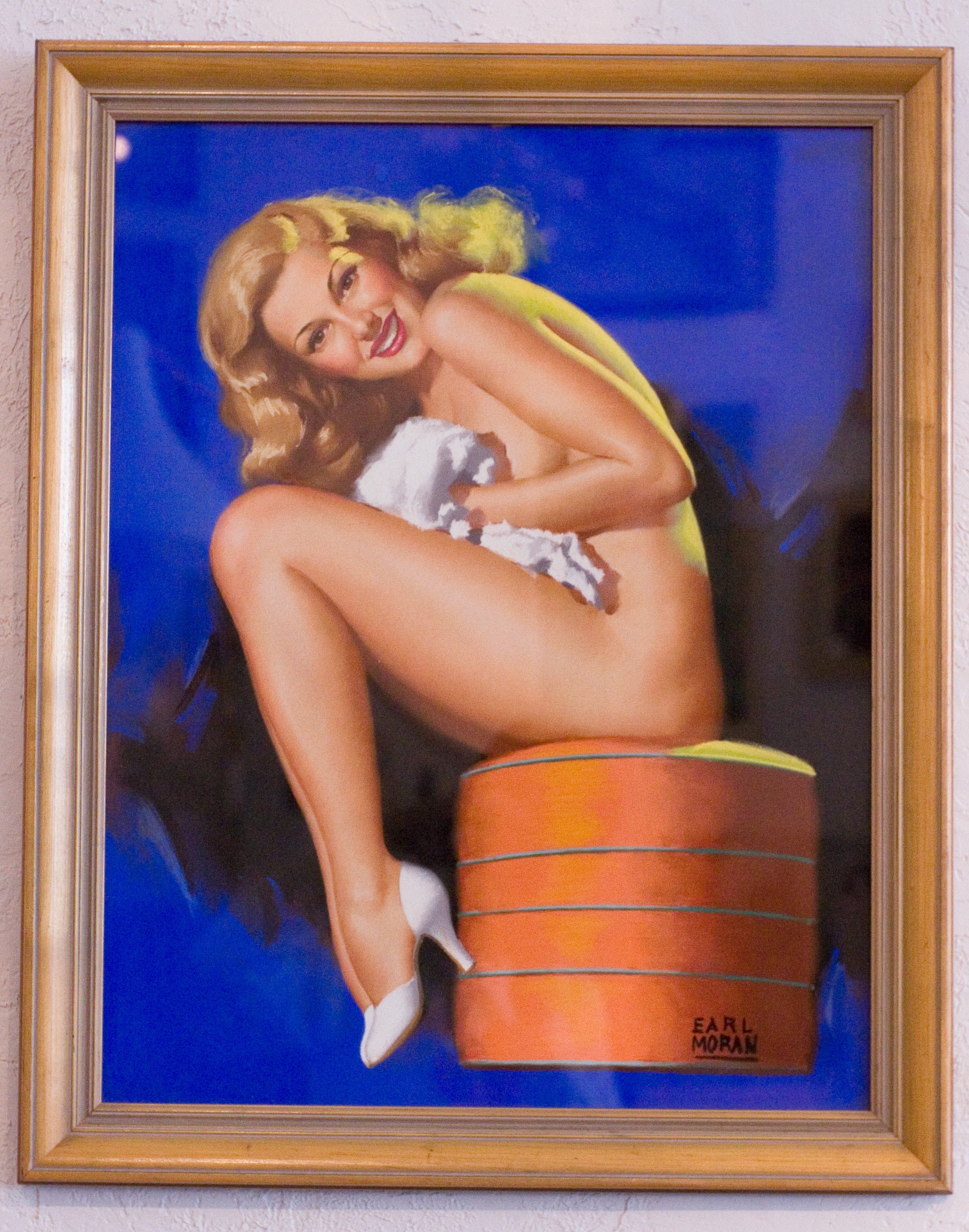 1948 Marilyn Monroe Glamour Oringinal Pastel by Earl Moran