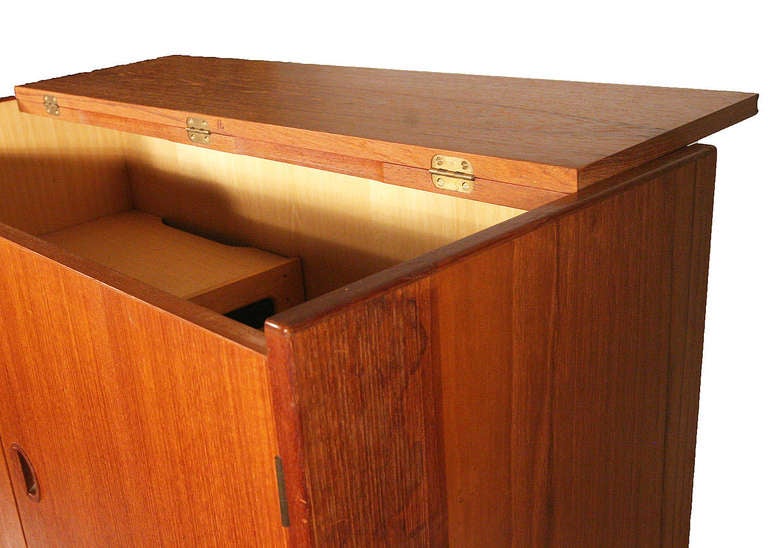 H.G. Furniture Danish Teak Floating Wall Unit For Sale at 1stdibs