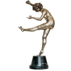 French Art Deco Bronze Figure 'Trickstress' by CJR Colinet 9