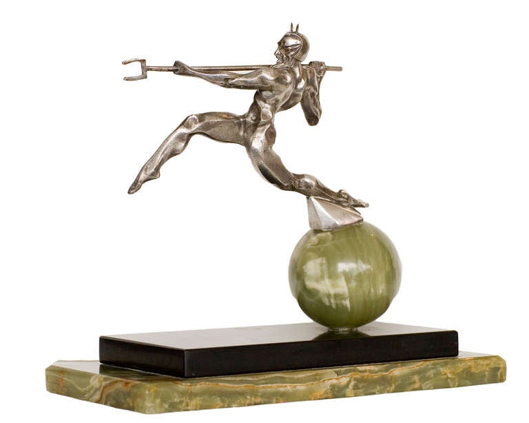 1931 Silver Studebaker Faust Ornament by Varnier In Excellent Condition In Van Nuys, CA