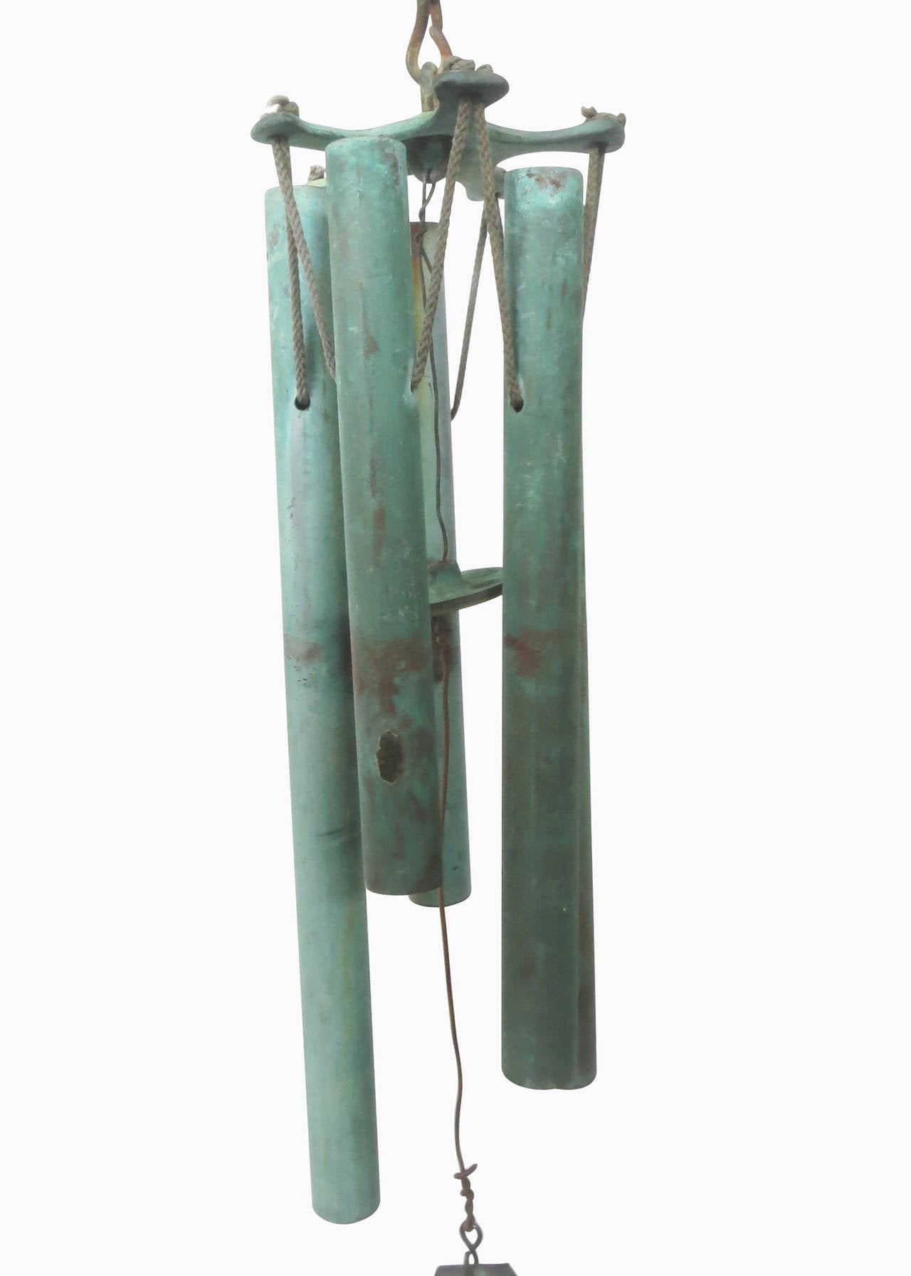Bronze Modernist Wind Chimes by Walter Lamb 1