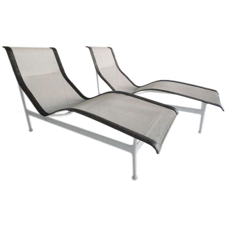 Mid-Century Modern Pair of Richard Schultz Outdoor Chaises, Knoll, Circa 1966 ** Saturday Sale**