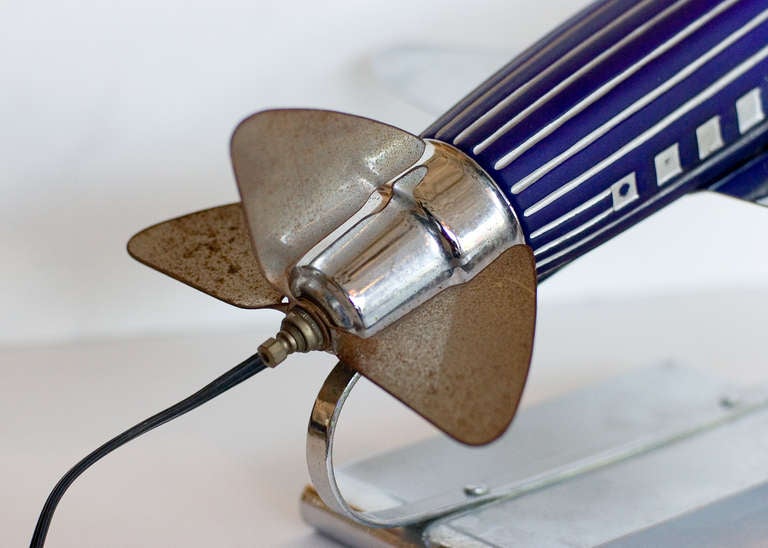 vintage airplane lamp