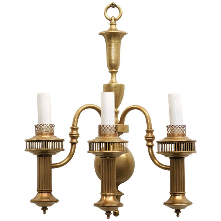 American Colonial Brass Oil Lamp Wall Sconce Saay At American Colonial Brass Oil Lamp Wall Sconce Saay For