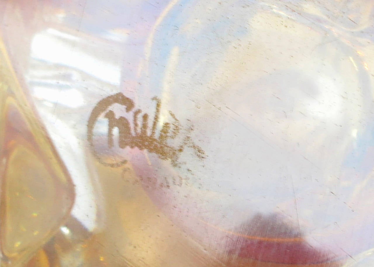 Vase en verre d'art de forme libre Honey Amber de Chalet **Soldes de samedi** Excellent état à Van Nuys, CA