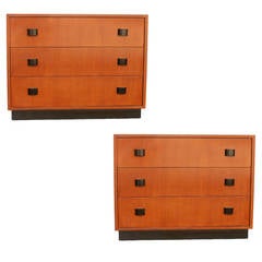 Art Moderne Low Boy Dresser Set by Gilbert Rohde 7