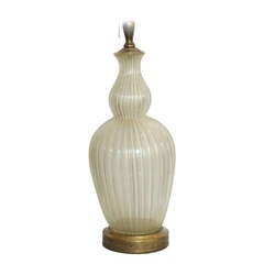 Large Handblown Murano Glass Table Lamp in Barovier Style *Saturday Sale** 7