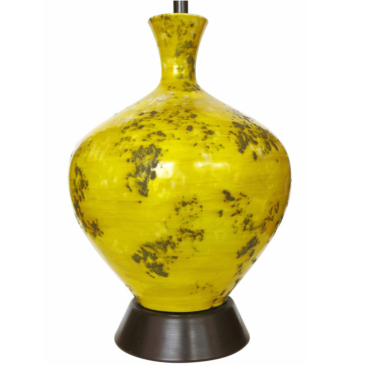 "Graceful in Green" a Pair of Glazed Ceramic Fluted Vases with Lamp