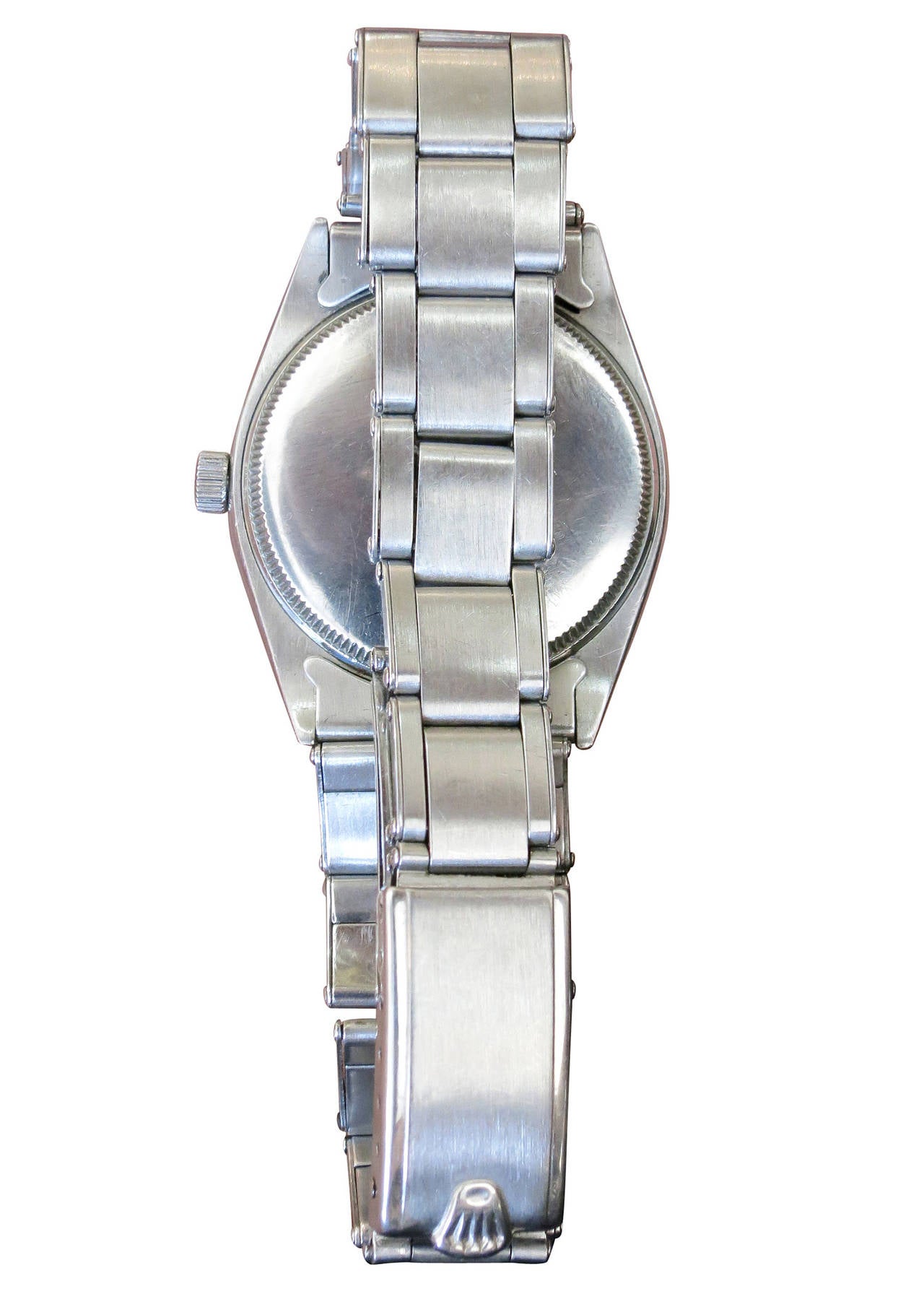 Mid-Century Modern Rolex Stainless Steel Oyster Precision Date Wristwatch **Sat Sale**