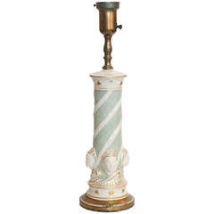 Early Ceramic Regency Lamp by Rembrandt Light Company 11
