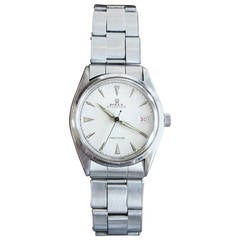 Retro Rolex Stainless Steel Oyster Precision Date Wristwatch **Sat Sale**